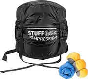 [Byeaon] Compression Bags for Travel, Hiking Storage Sack, Waterproof Compression Sack, Compact and Lightweight, Spacious and Versatile, 62/26/26cm, for Adventures