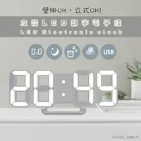 在飛比找PChome24h購物優惠-【KINYO】立體多功能LED數字電子鐘/時鐘(TD-395