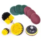Tile Grout Power Scrubber Drill Brush Attachment Tub Cleaner Combo Cleaning Tool