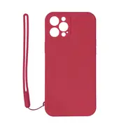 Case Silicone Cover Thin Soft Slim - For Apple iPhone 12 Pro Max (Pink)