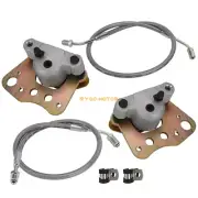 Front Brake Calipers & Hose Lines for Polaris Magnum 325 330 500 2x4 4x4 2001-04