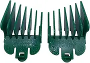 Hair Clipper Guide Set - Fool Proof Tapers and Fades at Home (Emerald - #3 to #8 (10mm to 25mm))