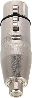 JOINPAYA Zinc Alloy XLR Female to RCA Female Adapter Microphone Connector for Mixer Recorder and Amplifier Compact and Versatile Audio Adapter for Secure Connection