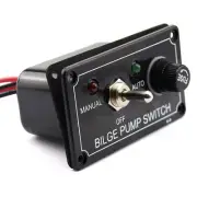 DC 12V Boat Bilge Pump Switch Panel with Fuse, 12 Volt Toggle Switches Panel ...