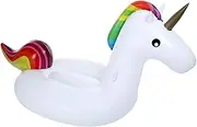 Cozioz Giant Inflatable Unicorn Float – Rainbow Unicorn Pool Raft for Kids & Adults, PVC Swimming Lounge, Outdoor Water Seat for Pool Parties & Summer Fun