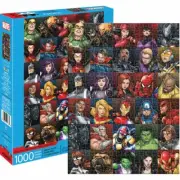 NEW Aquarius Jigsaw Puzzles Deluxe 1000 Piece Puzzle - Marvel Heroes Collage