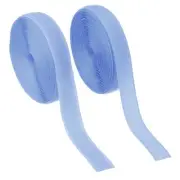 Sew on Hook and Loop Tape, 3/4 Inch Nylon Fastener Strips 5 Yards (Light Blue)