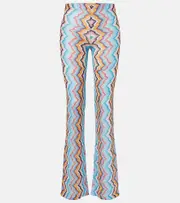 [Missoni] Missoni Zigzag high-rise flared pants AU 10 multicoloured