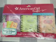 +American Girl Crafts Mini Scrap & Stuff Books 92 pieces w 3 Books and Stickers+