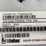 100PCS TPSMA6L5.0A Diode TVS Single Uni-Dir 58V 600W Automotive AEC-Q101 2-Pin