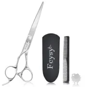 Fcysy Left Handed Hair Cutting Scissors, Professional 6" Barber Haircut Salon