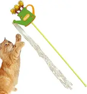 Cat Wand, Interactive Feather Toys for Indoor Pets, Long Tassel Game, Bite-Resistant Pet Supplies for Boredom Relief, Kitty Play, Fun Activity for Cats