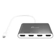 J5create JCA366 USB-C to 4-Port Quad HDMI Multi-Monitor Adapter