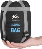 Warm Weather Sleeping Bag - Portable Waterproof Compact Lightweight Packable fo
