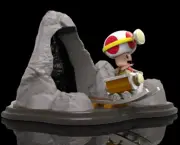 UNPAINTED Mario Brothers Toad Mine Cart 3D Printed Model Kit 6" Tall (11-22)