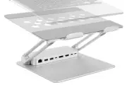 VIVO Aluminum Height Adjustable Laptop / Notebook Stand Docking Station