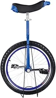 Mom/Dad/Adult/Teen Balance Unicycle, 20 Inch, Female/Male Outdoor Unicycle with Alloy Rim & Stand, User Height 160-175Cm Durable TDF