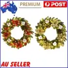 Christmas Round Wreath Artificial 40CM PVC Light Up for Wall Front Door Window