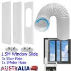 Portable Air Conditioner Window Slide Kit with Hose Plate for Sliding Door 1.5M