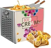 Rolled Ice Cream Maker-Commercial Electric Fried Yogurt Ice Cream Roll Machine Ice Cream Mix - Make Easy Ice Cream Rolls at Home in an Instant, DIY Delicious Rolled Ice Cream Maker