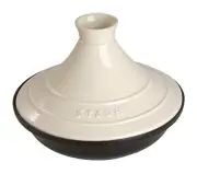 Staub "Tajine Pot Ivory 20cm" Two Hand Enamel Pot IH Compatible [Authorized Japa