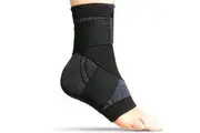 Vivva Ankle Brace Support Compression Sleeve Plantar Stabilizer Pain Relief Foot Wrap (2 Colours 3 Sizes)