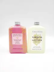 Crabtree & Evelyn Midnight Berry Pomegranate & Verbena Lavender Bubble Bath Set