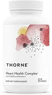 [THORNE] Heart Health Complex - with CoQ10, Taurine and Hawthorn - Coenzyme Q10 Supplement with Minerals, Amino Acids, and Botanicals - 90 Capsules