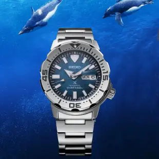 【SEIKO 精工】Prospex 愛海洋 企鵝遨遊冰海 200米潛水機械錶 禮物 母親節(SRPH75K1/4R36-11C0G)