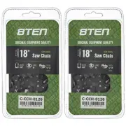 Semi Chisel Chainsaw Chain 18 Inch .050 3/8 LP 64DL for Homelite Dolmar 2 Pack