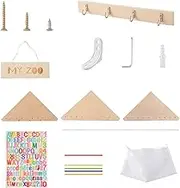 Fruusv Wall Bookshelf, Bookshelf for Kids, Wooden Wall Mounted Racks, Toys Floating Shelf, Kitchen Organizer Rack Handmade Toys Shelf for Toys, Books, Statue, Doll