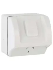 Beacon Lighting Lucci Power Single IP54 10A Exterior GPO in White