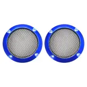Speaker Grill Cover Black Protector, [for DIY] - 3"/Blue Frame/ 2Pcs
