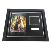 PIRATES OF THE CARIBBEAN JOHNNY DEPP MOVIE MEMORABILIA FILM CELLS DISPLAY