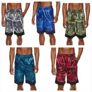 AND1 Men's 11" Pick Color Graffiti Active Performance Gym Mesh Shorts: S-3XL