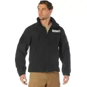 Men's Black Special Ops Soft Shell SECURITY Tactical Jacket Waterproof Coat