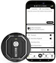 3-in-1 AI Translator Recorder, Language Translator Device with APP Control, NO FEE for Translate & Audio Transcribe, 140+ Languages, Online/Offline/Video/Photo Translation (Black)