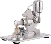 DIY Mini Silver Air Stirling Engine Motor Model Educational Steam Power School Physics Engine Teaching Equipment Accessory