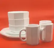 Arcorac White Octagon Dinner Set (3)