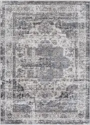 Radiant ash traditional rug