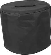 Outdoor Fire Pits Cover Full Coverage Fire Pit Table Cover in Black Oxford Fabric Easy to Set up