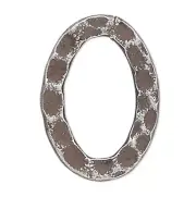 Link, 12 Antiqued Silver Plated Steel 14x10mm Double Sided Hammered Oval Links *