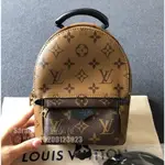 二手精品 LV 路易威登 MINI 後背包 迷你款 M44872 PALM SPRINGS 經典老花拼色 雙肩包 書包