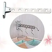 Cabilock 1PC Wall Mounted Clothes Holder with Rotatable and Foldable Design Hanging Shelf for Space Saving Storage Home Office Bedroom and More