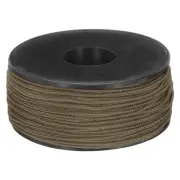 1.18mm x 164 Feet Paracord Micro Cord Rope 100 LB Braided Cord, Brown