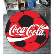 Coca Cola Football Round rug, Coca Cola Rug, Coke Circle Rug,Coca Cola Drink Rug