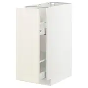 METOD / MAXIMERA base cabinet/pull-out int fittings, white/Bodbyn off-white, 30x60x80 cm