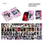 小說 60 張/套 BLACK-PINK 關閉 LOMO 卡片夏季日記照片卡 LISA JISOO ROSE JENNI