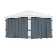 CANOPIA - Curtain Set for Dallas 3.6 x 4 Garden Gazebo. Curtains Only.