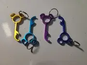 Four(4) Disney Mickey Mouse Shaped Metal Bottle Opener Skeleton Key